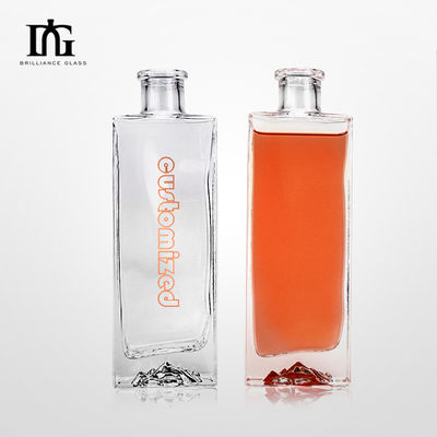 OEM/ODM Acceptabile 500ml Bottiglia di vetro quadrato per bevande Alcolici