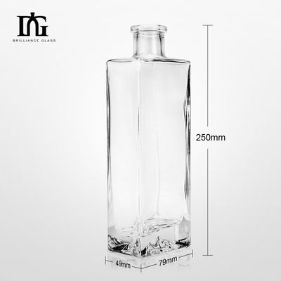 OEM/ODM Acceptabile 500ml Bottiglia di vetro quadrato per bevande Alcolici