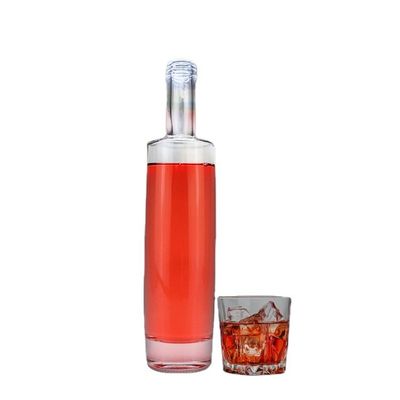 Bottiglia di liquore in vetro nero opaco 700 ml 750 ml per gin nordico whisky vodka spirit
