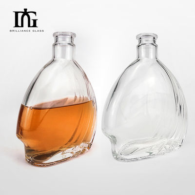 Bottiglia di vino di vetro da 500 ml con tappo a chiusura a vite e tappo personalizzabile