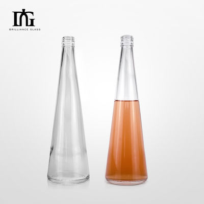 Bottina di vetro in forma di vaso di lusso 700ml 750ml con tappo a vite di sughero