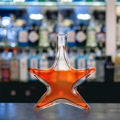 Buona bottiglia di vetro da 200 ml per Gin Rum Brandy Vodka Accettabile OEM/ODM e superficie opaca