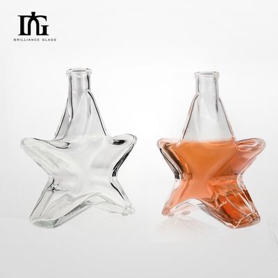 Buona bottiglia di vetro da 200 ml per Gin Rum Brandy Vodka Accettabile OEM/ODM e superficie opaca