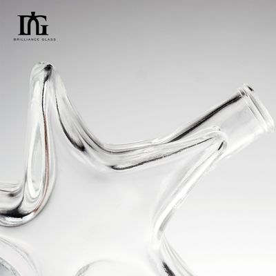 Buona bottiglia di vetro da 200 ml per Gin Rum Brandy Vodka Accettabile OEM/ODM e superficie opaca