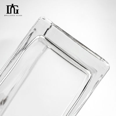Collare di vetro Materiale Quadrato Spalla piatta Chiara 500ml 700ml Bottiglia di whisky con sughero