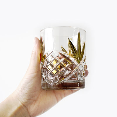 500 ml 17 oz Classic Irregolare in forma di oro Con cerniera di vetro Decanter liquore per vino Bourbon Tequila