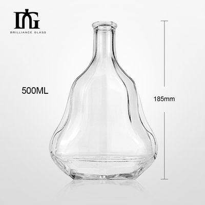 500 ml/1000 ml di vetro per chitarra, whisky, brandy, bottiglia di vetro per liquori e bevande