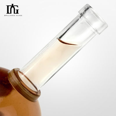 Bottiglie di vetro rotonde di 500 ml per bevande di tipo a vite di sughero
