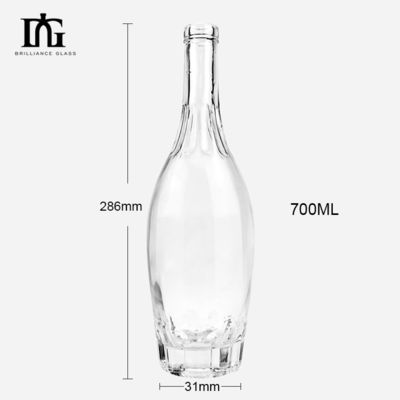 Bottiglia di liquore in vetro da 700 ml a 750 ml incisa per alcool e alcolici personalizzati