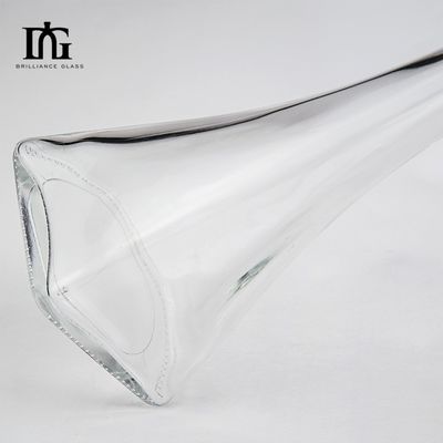 50cl OEM/ODM Super Flint Jersey Bottiglia di liquore in vetro trasparente con tappo a sughero e viti