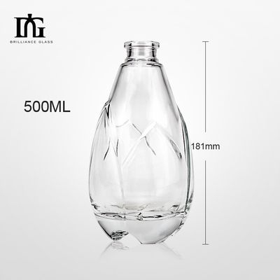 Vodaca vuota Tequila Rum Liquore Mini bottiglie di vino per liquori Materiale di base Vetro