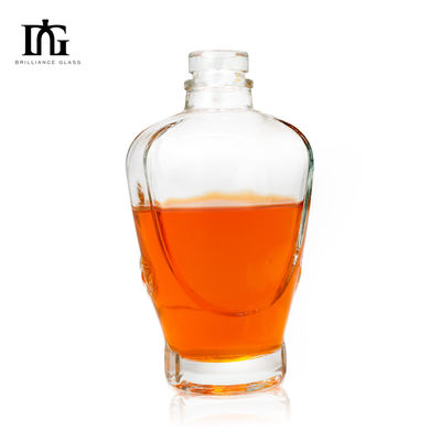 Tipo di sigillatura CORK Bottiglie di vetro vuote per whisky liquori brandy rum Offerta competitiva