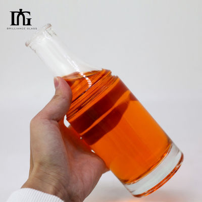 Bevande industriali 330 ml Bottiglia di vetro per liquori Brandy Rum Capacità 500 ml/700 ml/750 ml