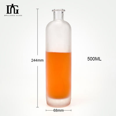 Bottiglia a base pesante per liquori e bevande 500 ml Extra Flint Glass Ice Wine Bottle