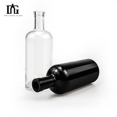 Tequila Design Unico 700ml 1000ml Bottiglie di Olio d'oliva nero opaco di vetro con tappo