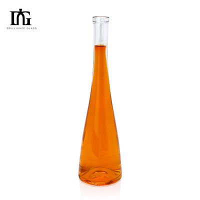 Bottiglie regalo di liquori in vetro trasparente e vuoto da 500 ml con tappo a chiusura e tappo a vite