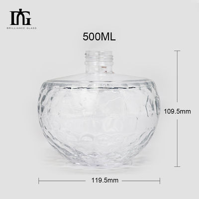 Set di decanter di whisky in vetro di 500 ml di capacità