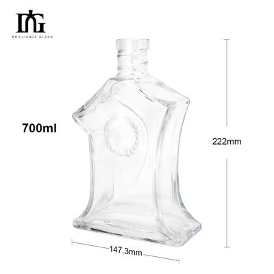 Alcolici e bevande stile europeo 700 ml 750 ml bottiglia di vetro per whisky rum gin
