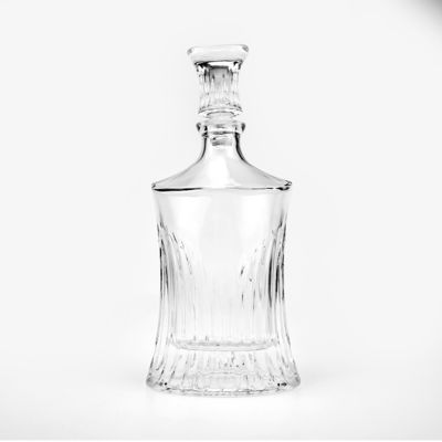Stampa a schermo Stampa a caldo 750 ml Decantatore di vetro trasparente per liquori e bevande