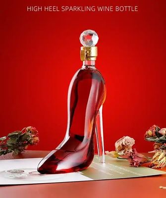 Forma di scarpa a tacco alto Unico 500ml 750ml Capacità Whiskey Vino rosso Vodka Bottiglia di vetro