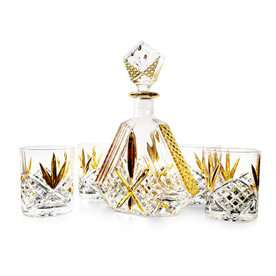 500 ml/700 ml/750 ml Bottiglia di vetro pesante di whisky con logo del cliente accettabile