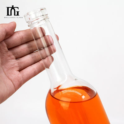 500 ml 750 ml 1000 ml bottiglia di vino di vetro whisky con tappo a caldo di sughero e elettroplatazione