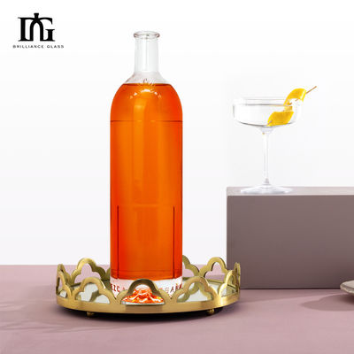 Materiale del corpo Bottiglia di vetro per whisky rum gin 500ml 700ml Capacità bottiglie di liquori