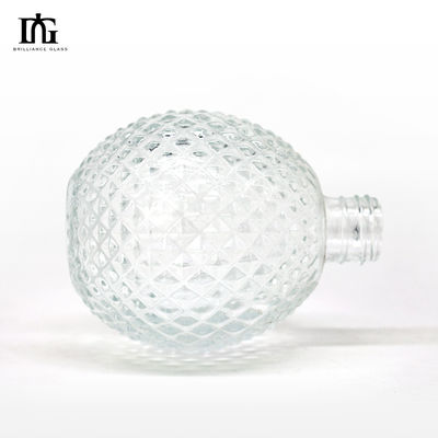 Bottiglia di vetro con tappo di legno per Gin Tequila Whisky Vodka Rum 300ml 200ml 100ml