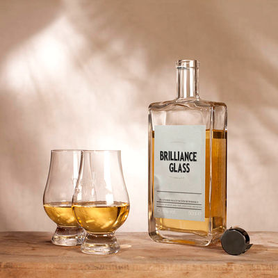 750 ml bottiglia di rum chiaro gin di vetro per vodka