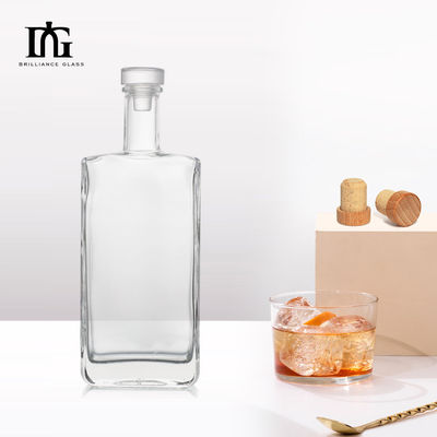 750 ml bottiglia di rum chiaro gin di vetro per vodka