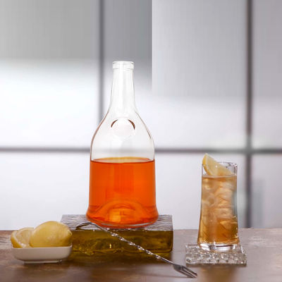 Materiale del colletto di vetro 700 ml Bottiglia di vetro verde scuro vuota con sigillo a corteccia