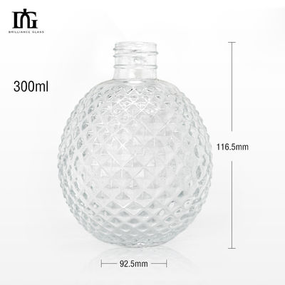 Materiale del colletto di vetro Bottiglia di whisky a cristallo personalizzata per liquori e bevande