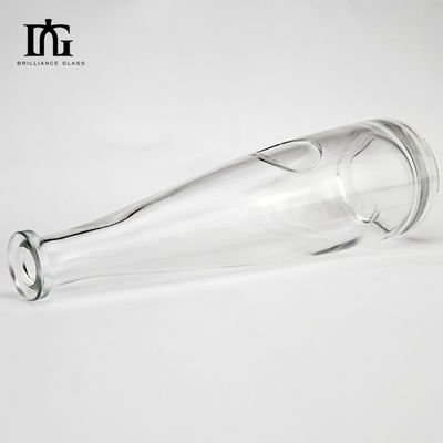 Acqua minerale corpo di vetro Custom 750ml Collo lungo Sottile bottiglia di vino di ghiaccio per la bottiglia alta sottile