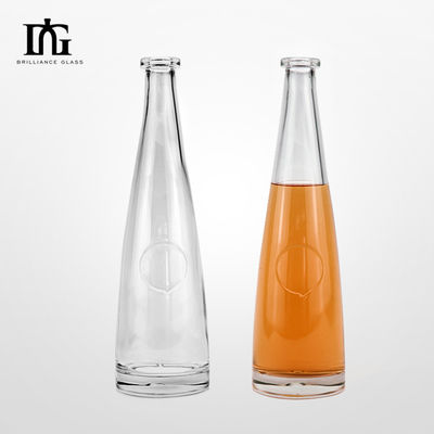 Acqua minerale corpo di vetro Custom 750ml Collo lungo Sottile bottiglia di vino di ghiaccio per la bottiglia alta sottile