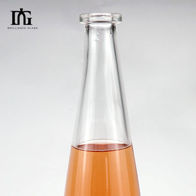 Acqua minerale corpo di vetro Custom 750ml Collo lungo Sottile bottiglia di vino di ghiaccio per la bottiglia alta sottile