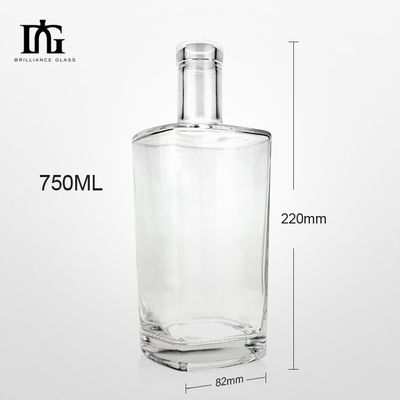 OEM/ODM Acceptabile Bottiglia di vino in vetro con coperchio di sughero e scatola di imballaggio Capacità 500ml