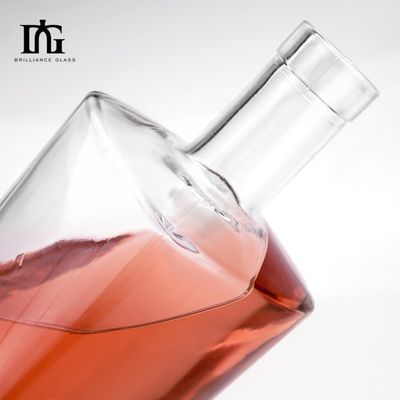OEM/ODM Acceptabile Bottiglia di vino in vetro con coperchio di sughero e scatola di imballaggio Capacità 500ml