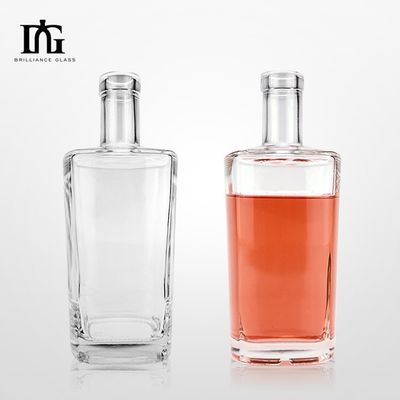 OEM/ODM Acceptabile Bottiglia di vino in vetro con coperchio di sughero e scatola di imballaggio Capacità 500ml