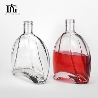 Bottiglia di vetro con coperchio di sughero sigillato per la vodka Tequila Gin per il caffè Materiale di base del vino