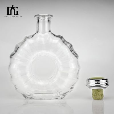 Vattone di sughero per entrambi i tipi di tappi in forma di fiore nordico bottiglia di vetro da 700 ml per whisky e vino