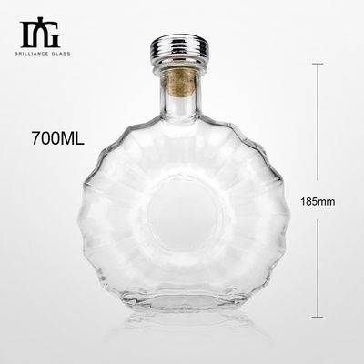 Vattone di sughero per entrambi i tipi di tappi in forma di fiore nordico bottiglia di vetro da 700 ml per whisky e vino