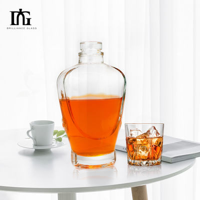 700 ml 750 ml Bottiglia di vetro trasparente per la fornitura diretta di Brandy Rum Whiskey Gin Vodka