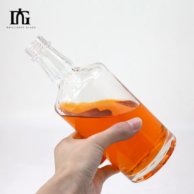 Materiale di base di vetro 750 ml Bottiglia di vino di whisky per alcool