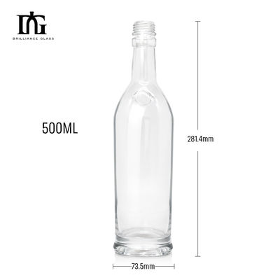 Gin 750 ml Bottiglie di liquore di vetro Brandy Bottiglia di vetro Birra Bottiglia Bevande Cork Cibo