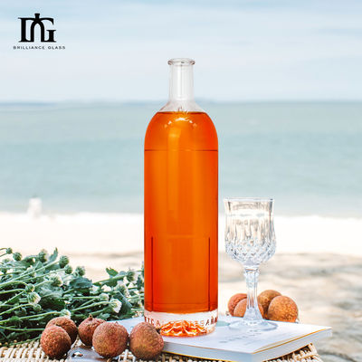 Whisky Rum Gin Tequila Brandy Spirits Bottiglia di vetro con tappo di sughero 750 ml Capacità