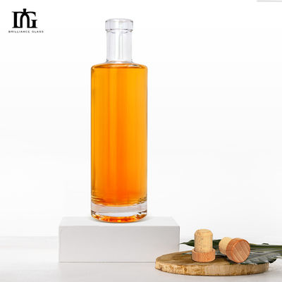 Brandy Succo di vino Licore Spiriti Bottiglia di vetro con forma personalizzata e 700ml di capacità