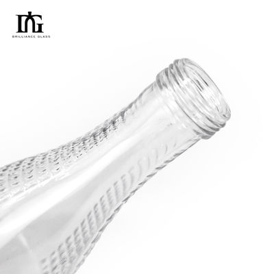 Fornito liberamente Bottiglia di vetro 700ml 500ml per vino Vodka Brandy Chiara Trasparente Vuoto
