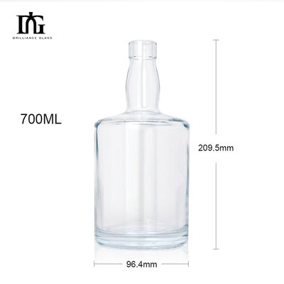 Materiale del corpo Vetro Mini Bottiglie 260 ml Bottiglia di vetro trasparente per liquori di vino whisky