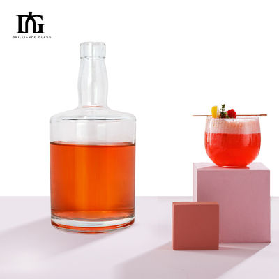 Materiale del corpo Vetro Mini Bottiglie 260 ml Bottiglia di vetro trasparente per liquori di vino whisky