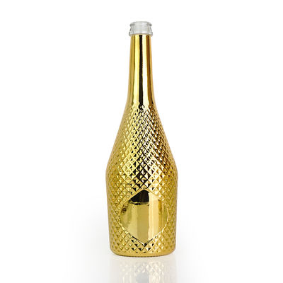 Bottiglia di vino in vetro da 375 ml per succo di vodka champagne whisky whisky Oem campione gratuito